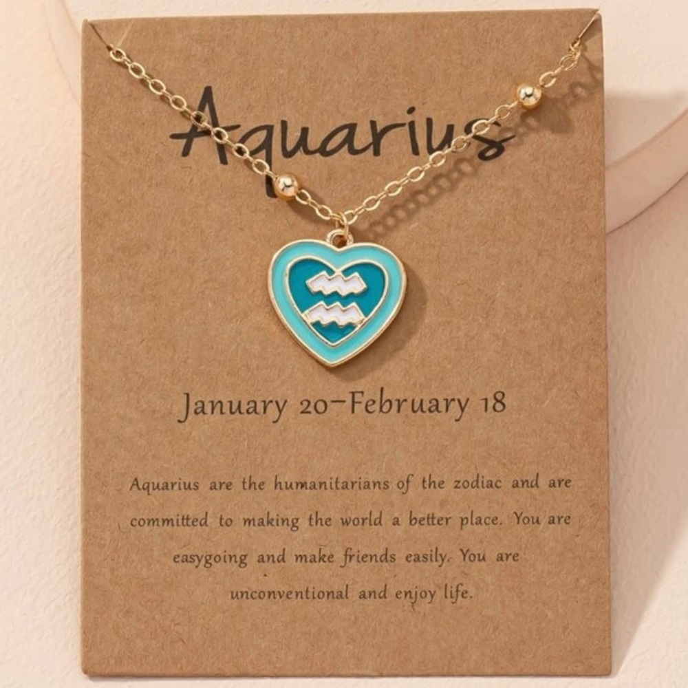 COPY - Aquarius Horoscope Necklace